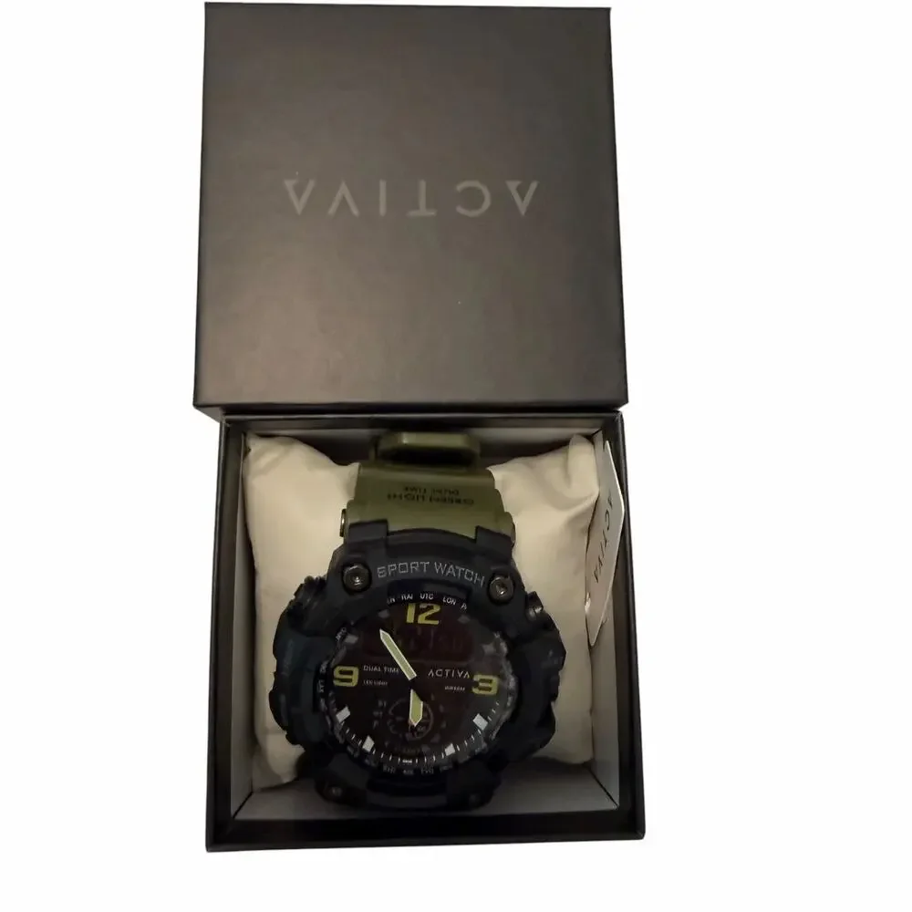 Activa X Invicta BlackOps Digital Men's Watch - 56mm, Army Green (ACW1637-002)